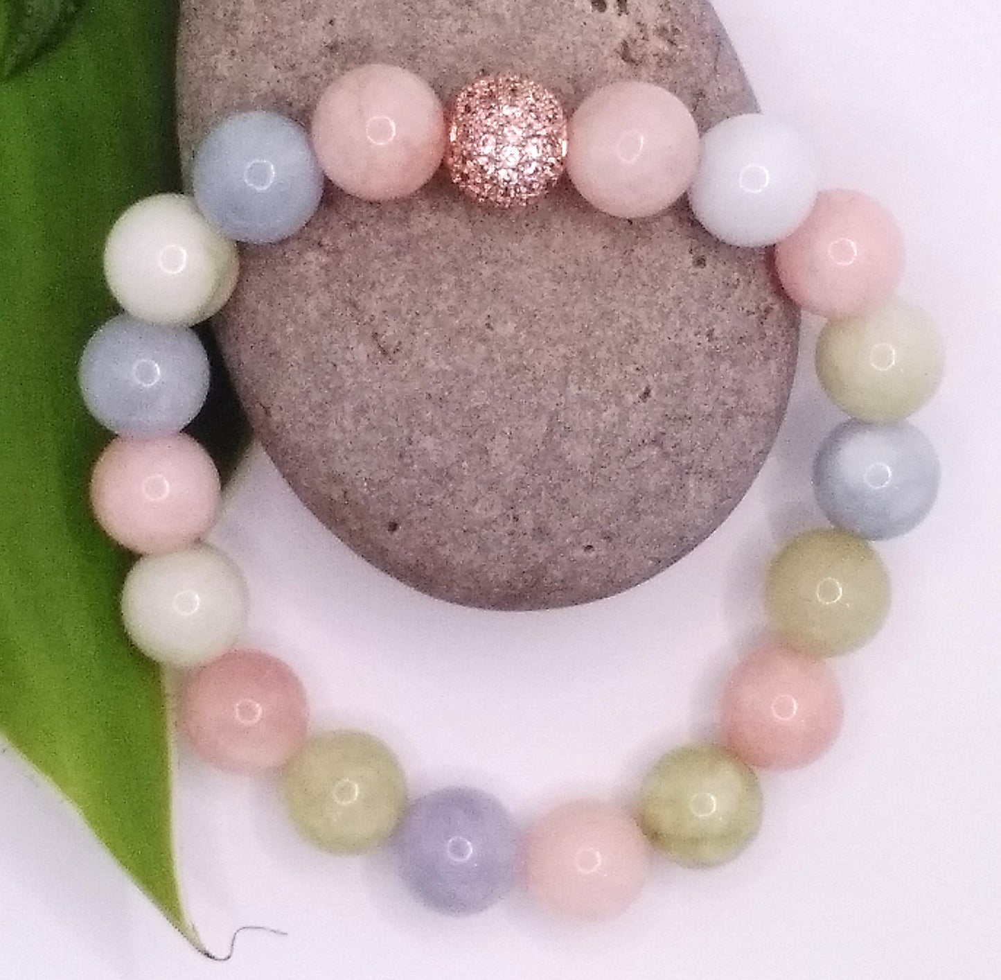 affirmation, Gift, Inspire, birthday, Meditation, mindful gift, Yoga, morganite, Positive, soulful, calm, Intuition, gem bracelet, gemstone bracelet australia, etsy, crystal bracelet