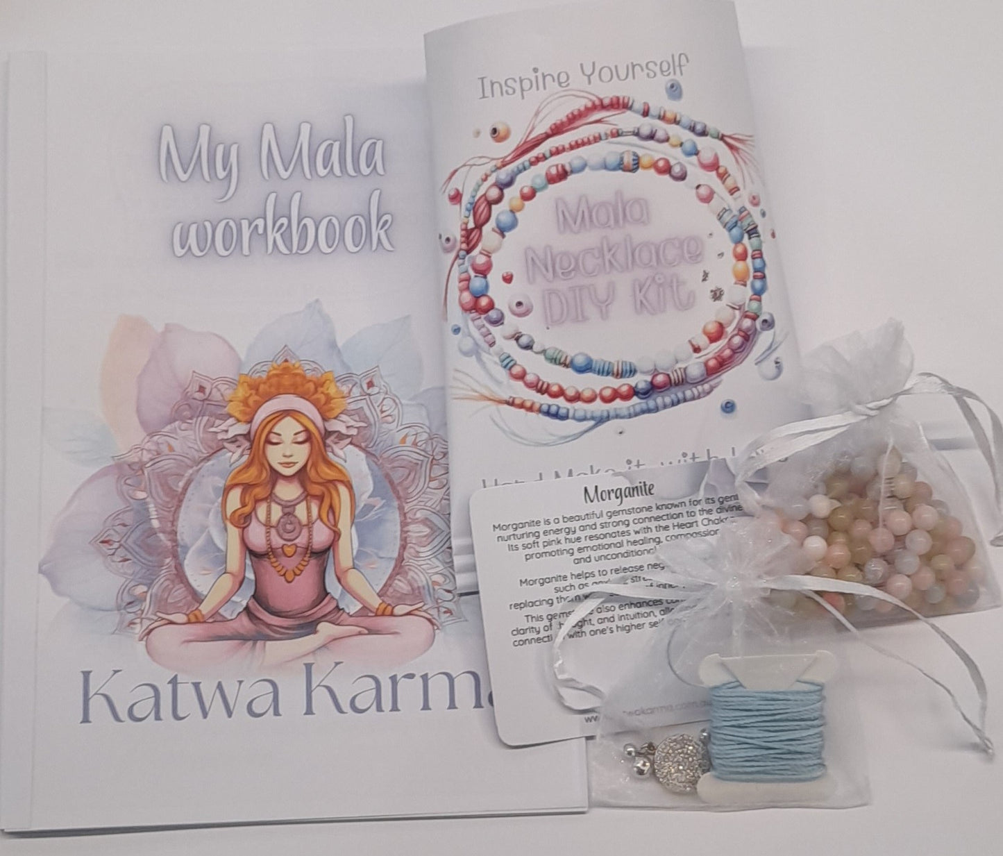 morganite mala diy kit, Japa Meditation