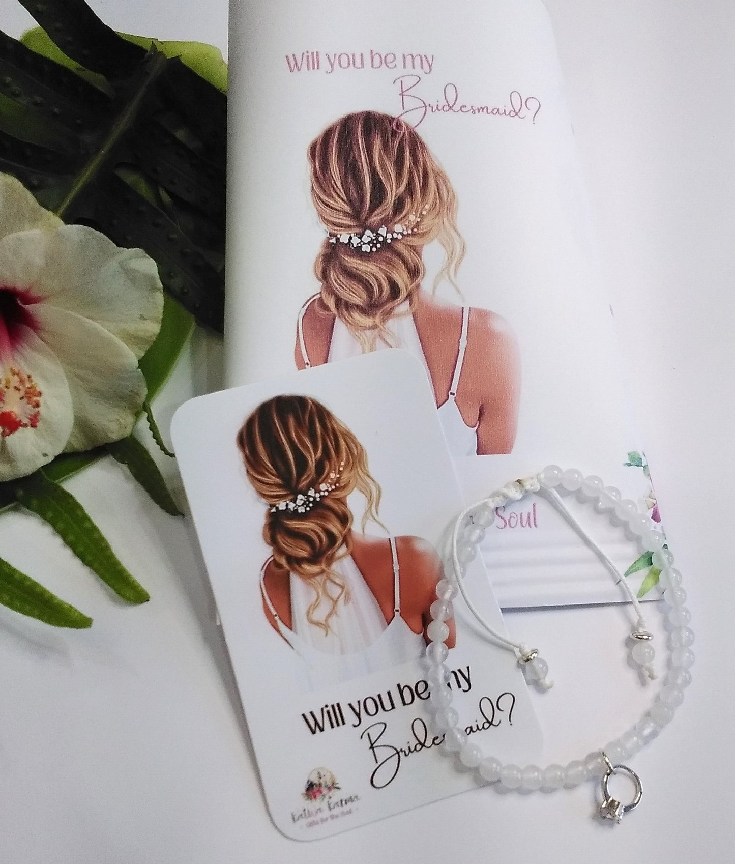Bridesmaid gift, wedding, quirky bridesmaid gift, mini affirmations, positive affirmations, tiny intentions