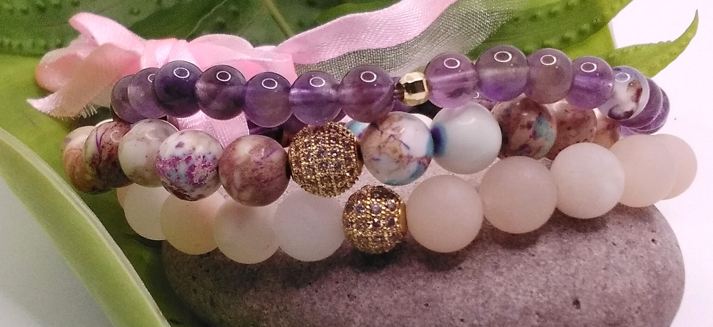 Gemstone Bracelet Stacks