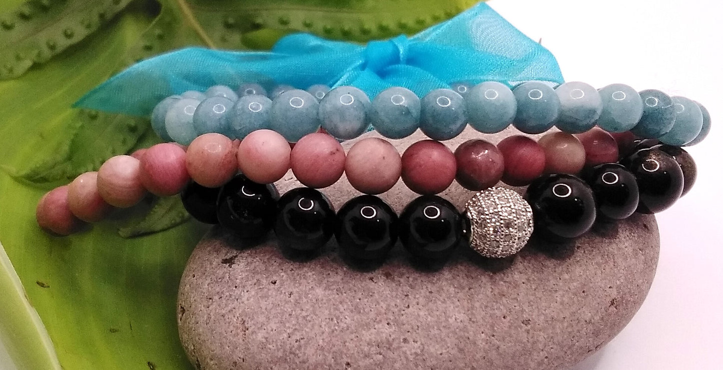 Gemstone Bracelet Stacks