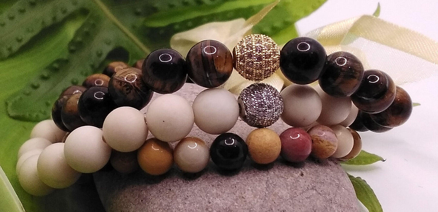 Gemstone Bracelet Stacks